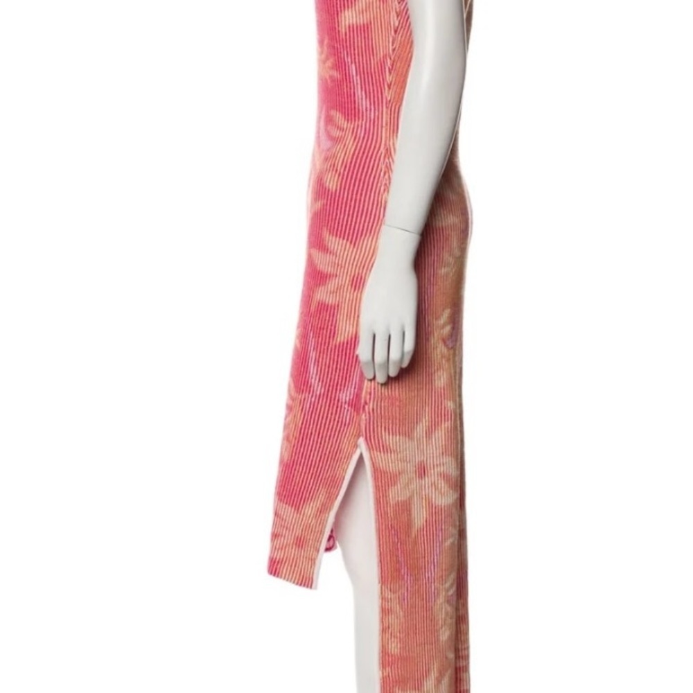 Maje sleeveless ribbed floral knit dress NWT - Picture 5 of 6